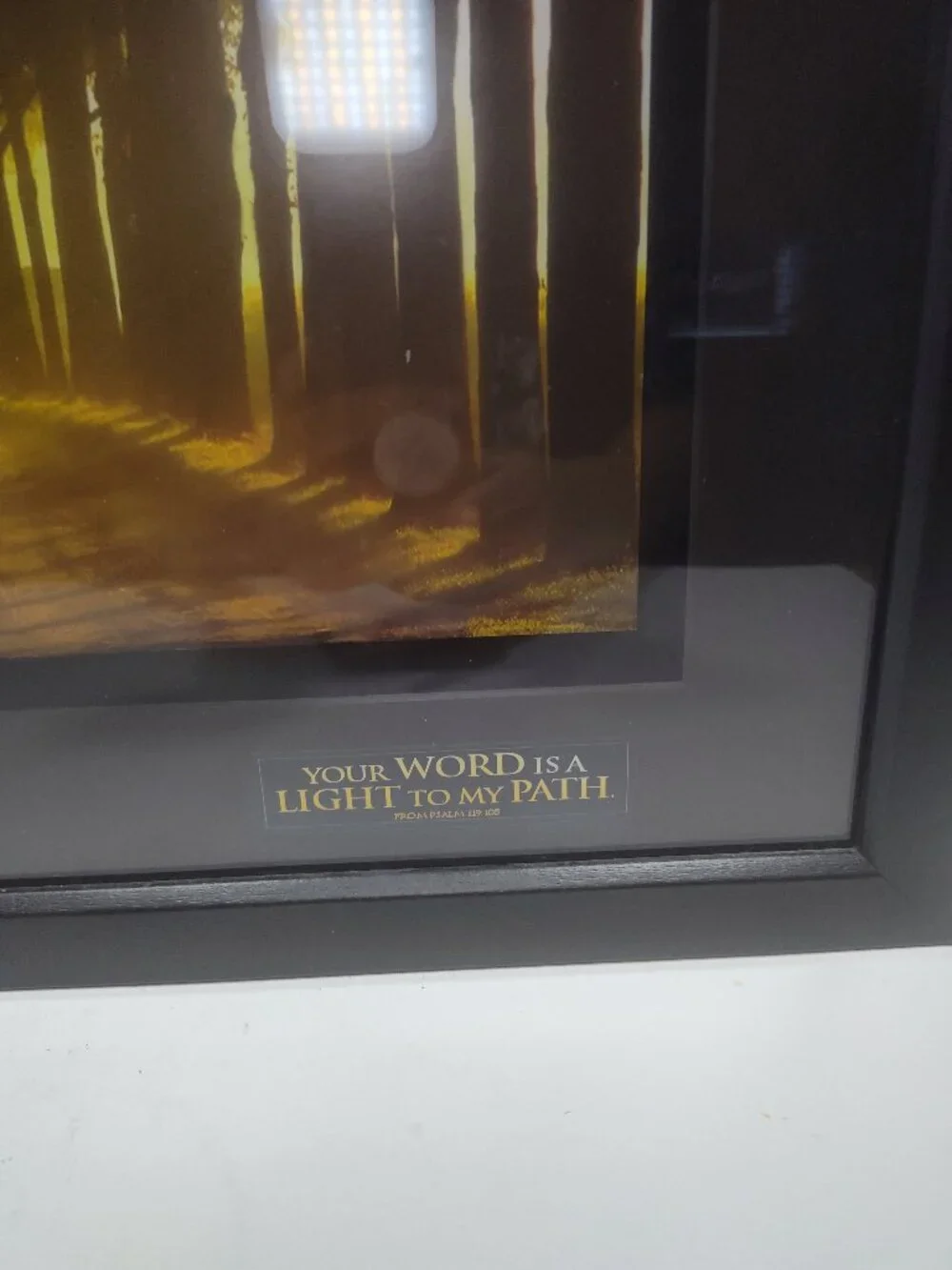 Carpentree Your Word Is A Light To My Path Framed Wall Art Psalm 119:105